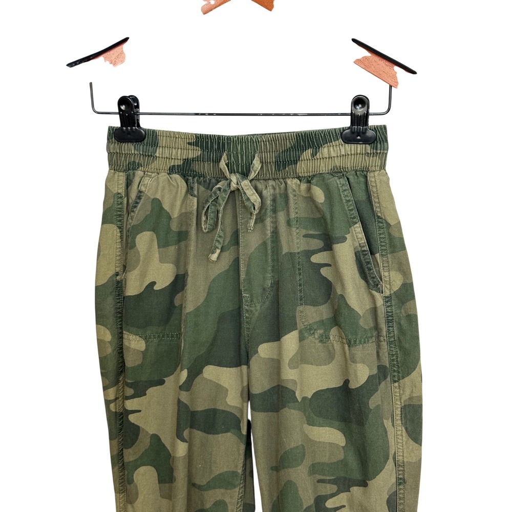 Hollister Camo Joggers‎ Ultra High Rise XS Green Camouflage Utility Pants